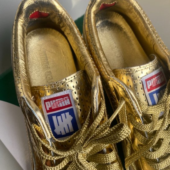 Puma Clyde UNDFT Undefeated 8.0 us Gold Rare - Picture 5 of 6